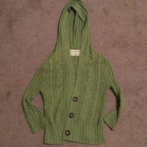 Green cardigan